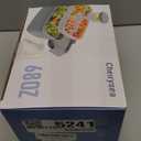 Cherrysea 2Pack Salad Lunch Container, 68oz Salad Bowls with 4 Compartments Tray,Leak Proof Lunch Box with Fork for Men,Women BPA-Free Snack Container with Sauce Container for Dressings - Black