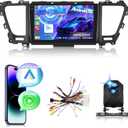 4G+128G Car Stereo for Kia Carnival Sedona 2014 2015 2016 2017 2018 2019 with Wireless Carplay & Android Auto - 9 Inch Android 15 Touchscreen Radio with EQ/5G WiFi/GPS/SWC, AHD Rear View Camera