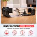 [2026 Upgraded] Humane Mouse Trap 2-Pack No Kill Live Catch Rodent Trap with Release Gloves & Cleaning Brush Reusable Indoor Outdoor Mouse Trap Safe for Homes with Kids & Pets