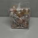 XmasExp 8ct Christmas Ball Ornaments Set -Large Clear Plastic Shatterproof Xmas Tree Ball Hanging Baubles Stuffed Delicate Glittering for Holiday Wedding Xmas Party Decoration (100mm/3.94", Gold)