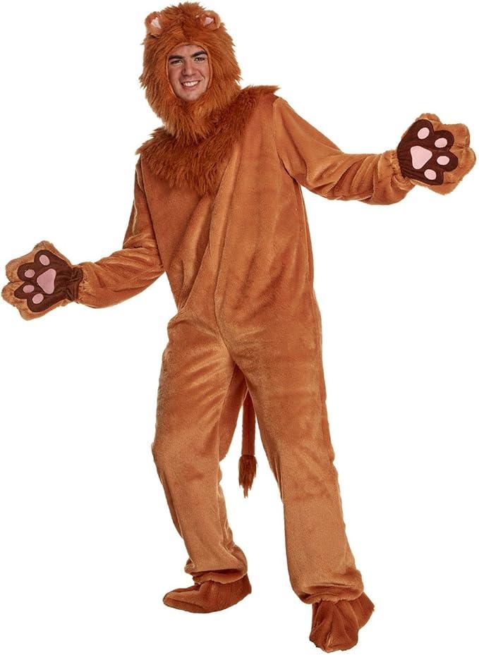 Morph Lion Costume Adult - Lion Costumes for Men - Animal Halloween Costume for Adults - Fun Dress Up Outfit
, Size XL