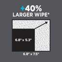 Amazon Basics Extra Large Flushable Wipes, Fragrance Free, pH Balanced, with Vitamin E & Aloe, Hypoallergenic, 360 Wipes, 6 Packs of 60, Resealable Closure