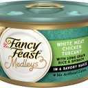 Purina Fancy Feast Wet Cat Food, Medleys White Meat Chicken Tuscany With Long Grain Rice & Greens - (Pack of 24) 3 oz. Cans BB JAN 2028