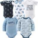 The Peanutshell Baby Layette Gift Set for Boys - 30 Piece Layette Set, Newborn to 9 Months Baby Boy Clothes - Elephant Blue (Blue)