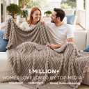 Bedsure GentleSoft Light Brown Throw Blanket for Couch - Cozy Soft Fleece Blankets for Women, Cute Small Throws for Girls, 50x60 Inches