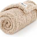 Luciphia Premium Fleece Dog Puppy Blanket Soft Pet Sherpa Calming Cat Blanket Throw for Small Medium Dog Cat(Beige,30x20 inches)