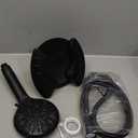Shower Head with Handheld High Pressure: 2-IN-1 Shower Head with 7.2" Rainfall Shower & Handheld Shower Head with Hose Black, Shower Trim Systems (15391-1.8 GPM California)