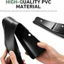 2 PCS Mud Flaps, 8.27 x 12.6 Inch Splash Guards Tire Protectors, No-Drill Mudguard mud Guards, Universal for Most Cars, Trucks, SUVs (Black)