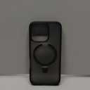 CASEKOO Ultra-Magnetic Stand for iPhone 16 Pro Case [Military Drop Protection] [Compatible with MagSafe] Shockproof Translucent Matte Slim Ring Holder Case for iPhone 16 Pro 6.3", Black