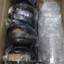 Solar Outdoor Pathway Lights Matt Black Stainless Steel Painted LED Lights for Garden Landscape Path Yard Driveway (black-8pack)