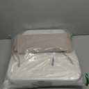 AAAAAcessories D-Shaped Chair Cushions, 2" Thick Dining Chair Pads with Ties and Removable, Machine-Washable Cover, 17" x 16", Set of 4, Oatmeal Beige