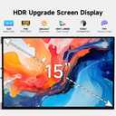 15'' Portable Laptop Screen Extender - Triple Monitor Setup, Dual 1080P FHD Displays, Aluminum Travel Monitor Multi Screen Attachment for 13.3-16.5'' Laptop with USB-C HDMI
