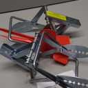 Mole Trap Scissor 2 Pack, Upgraded Mole Traps for Lawns that Kill Best, Galvanized Steel Mole Killer, Easy Step Setup