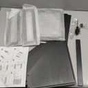 Wieghda Corner Bread box for Kitchen Countertop,Farmhouse Acrylic Wavy Door Panel Food Storage Large White Bread box Container