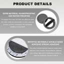 KVAEY 2 PCS 6.5" Car Foam Speaker Enhancer, Automotive Self Adhesive Car Door Foam Speaker Fast Rings, Universal High Rebound Bass Speaker Rings Blocker Pad, Car Accessories (4 PCS)