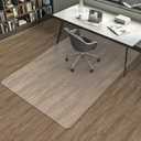 Large Office Chair Mat for Hardwood Floors - 48"60" Anti-Slip Desk Chair Mat - Heavy Duty Floor Protector for Home or Office - Easy Clean and Flat Without Curling, 48"60" Rectangle
