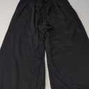 Aleumdr Wide Leg Sweatpants for Women 2025 Trendy Fashion High Waisted Drawstring Loose Long Pants with Pockets (X-Large, Black)
