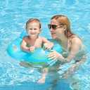 Swimbobo Baby Swimming Pool Float Inflatable Toddler Swim Pool Seat Floating Ring for Kids Aged 2-4 Years Old (Blue,Large)