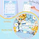 One Little Goose Birthday Party Decorations,Goose 1st Birthday Party Decorations, Little Goose First Party Supplies Backdrop Balloon Garland Cake Topper Balloon Box for One Year Old Boy