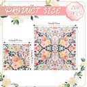 2 x 200Pcs Floral Paper Napkin Disposable Watercolor Rose Flower Paper Napkin Decorative Dessert Dinner Hand Towels for Bathroom Wedding Baby Shower Birthday Party(6.5 * 6.5 inch)