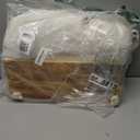 Cat Hammock with Industrial-Grade Suction Cups - Solid Pine Wood Seat, Soft Cushion - 42 lb Capacity (Medium, Brown/White)