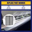 2 x CF11811 Cabin Air Filter for Mazda CX-5 2013-2022 for Mazda 6 2014-2021 for Mazda 3 2014-2018 Cabin Filter Replacement with Activated Carbon Replace CPJ6X KD45-61-J6X (1 pack)