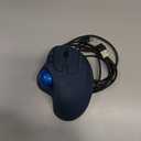 Wired Trackball Mouse with RGB Lighting, Ergonomic Thumb Control to Reduce Muscle Strain, 5 Adjustable DPI, Dual USB-C & USB-A Connectivity, Compatible with PC, Laptop, Mac, Windows-Blue