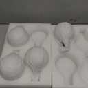 LED Light Bulb G25/G80 Dimmable Flick-Free Matt Porcelain White 120V 6W 2700K CRI95 High Color Accuracy Light Globe, 550LM, 55W Equivalent Edison Bulb 4-Pack (Opal 2700k E26)