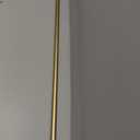 KAMANINA 1 Inch Wood Double Curtain Rods for Windows 72 to 144 Inches (6-12 Feet), Long Heavy Duty Decorative Curtain Rod, Boho Wooden Drapery Rods with Leaf Pattern Finials, Gold