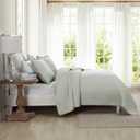 Laura Ashley - Soft & Lightweight Twin Quilt with Matching Sham