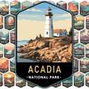 National Parks Wall Art,12x8, Acadia, All 63 National ParkS Posters Prints Wall Art Decor