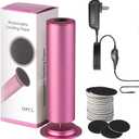 Dermave Electric Foot Callus Remover, Callus Remover for Feet, Foot File Grinder Tool with Speed Controller, Electric Callus Remover with 60pcs Replacement Sandpaper Disk for Women Men, Pink