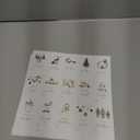 AUDREE 210 Pcs Christmas Gift Tags Stickers - Self-Adhesive Red, Green & Gold Holiday Label Set - 15 Festive Designs for Xmas Gifts, Boxes, Cards & Wrapping