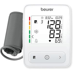 Beurer Auto 400 Upper Arm Blood Pressure Monitor, Universal Cuff for Standard to Large Arms, Accurate Blood Pressure Machine with Color Coded Results and Irregular Heartbeat Detection (White)