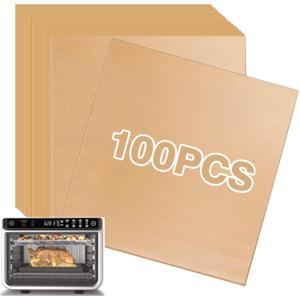 100 Pcs Parchment Paper Squares Oven Liners for Ninja DT201 Air Fryer Oven