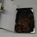 Short Pixie Wigs for Black Women Auburn Pixie Cut Wigs with Bangs Short Curly Wig for Black Women Natural Bowl Cut Wig Synthetic Black and Brown Wigs for Women 1B/30 Color Pixie Wigs(Ombre Auburn)