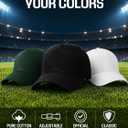 2026 Official Baseball Cap, Cotton Soccer Fan Hat, Adjustable Football Sports Cap for Men Women Outdoor Travel Black