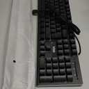 RedThunder K10 Wired Gaming Keyboard and Mouse and Wrist Rest Combo, RGB Backlit, Mechanical Feel Anti-ghosting Keyboard + 7D 7200 DPI Mice+Soft Leather Wrist Rest 3 in 1 PC Gamer Accessories(Black)