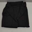 Womens Casual Long Sleeve Blazers Solid Color Knit Blazer Work Office Open Front Blazer Jacket (Small, Black)