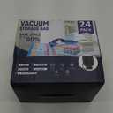 Morecoo 24Pack Vacuum Storage Bags with Electric Pump & New Air Valve, Space Saver Compression Bags for Clothes, Comforters, and Travel Essentials  Includes Jumbo, Large, Medium, Small & Roll-Up Bags