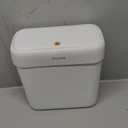 JOYBOS Trash Can with Lid, 2.6 Gallons/9.2 Qt Garbage Can with Press Top, Small Trash Can Dog Proof, Plastic Trash Bin, Waste Basket for Rv Bathroom Kitchen Bedroom Office White
