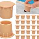 Pool Fence Caps 25Pcs Silicone Pool Fence Hole Caps with Easy Pull Tab, Pool Deck Sleeve & Patio Ground Plugs for 1-Inch Removable Safety Fence,Weatherproof,Compatible with Most Pool Barrier Systems