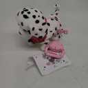 YH YUHUNG Interactive Dalmatian Walking Dog Toy with Leash Remote Dog Toy for Kids, Plush Puppy That Walks, Barks & Wags, Electrnoic Pets Soft Interactive Stuffed Animal, Battery Powered Puppy, 3+