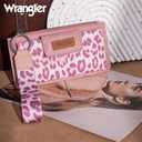 X Wrangler Wallet for Women Ladies Female Card Cases & Money Organizers Wristlet with Wallet Large Clutch with Coin Purse Smooth Zipper and Rfid Lining (Pink)