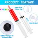 100 Pack Syringes with Tip Cap, 30ml Liquid Syringe BPA-Free Suringes, Washable,Durable, Party Nurses, Halloween, Thanksgiving day, Christmas