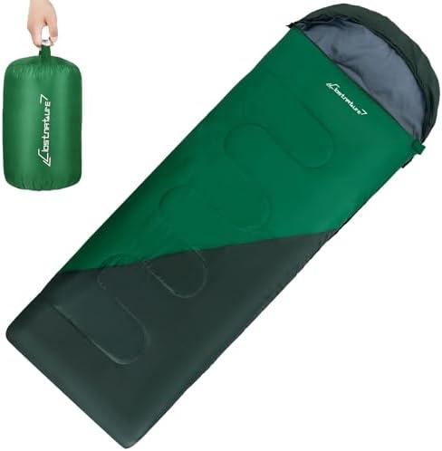 Clostnature Sleeping Bag for Adults and Kids - Lightweight Camping Sleeping Bag for Girls, Boys, Youths, Ultralight Backpacking Sleeping Bag for Cold Weather - Compression Sack Included(Left Zipper)