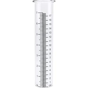 7" Capacity Rain Gauge Glass Replacement Tube for Yard Garden Outdoor Home (1PC)