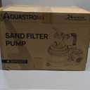 AQUASTRONG Sand Filter Pump for Above Ground Pool with Timer, 2/3 HP Pool Pumps Above Ground 3000 GPH for Pools up to 11000GAL,12in Pool Filter with 6-Way Valve, Improved Circulation and Filtration