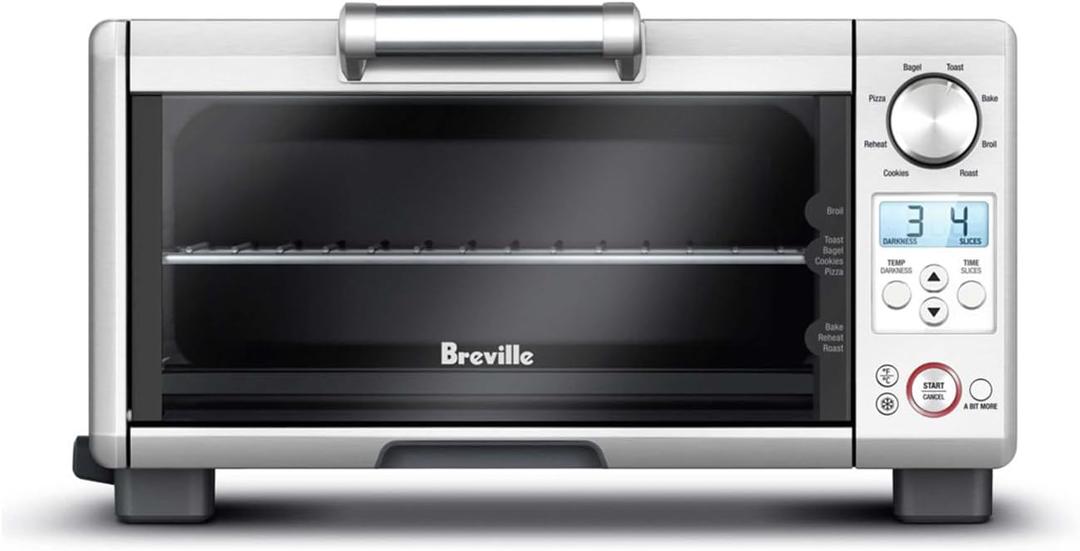 Breville BOV450XL Mini Smart Countertop Oven and Toaster Oven, Small, Brushed Stainless Steel