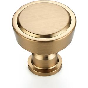 Ravinte 30 Pack Champagne Bronze Kitchen Cabinet Knobs Single Hole Round Dresser Knobs Cabinet Hardware for Kitchen Dresser Drawers